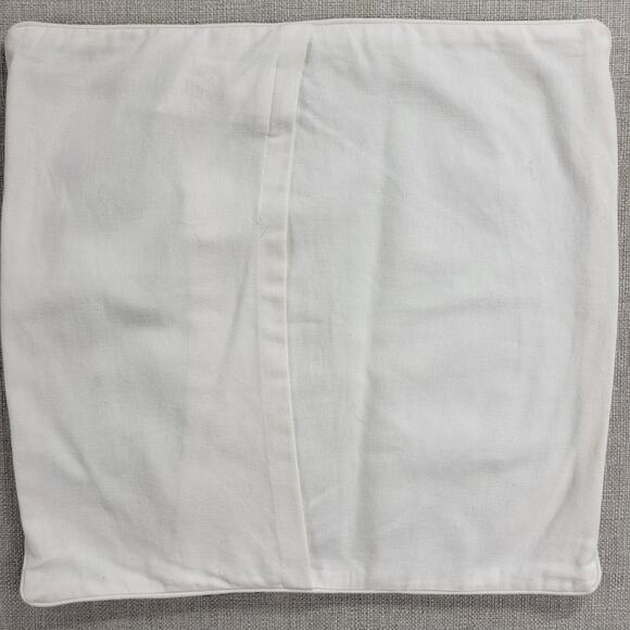 Pottery Barn Kids Pillowcase 16x16 Blue Beaded Octopus Embroidered Cotton Square - Picture 4 of 15